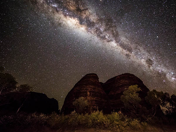 Starry sky at the Bungle Bungle Range