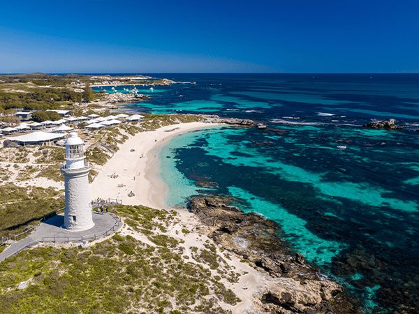 Pinky Beach Bathurst Lighthouse Rottnest Island