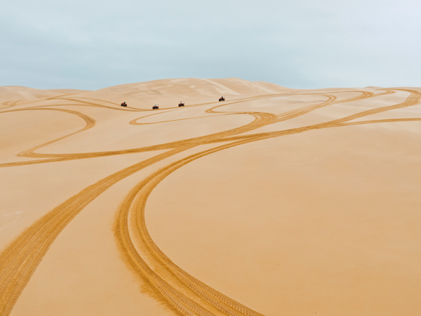 Quad biking experience on the Stockton Sand Dunes