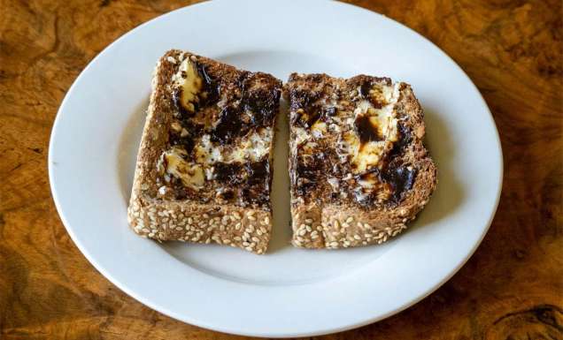 vegemite on toast