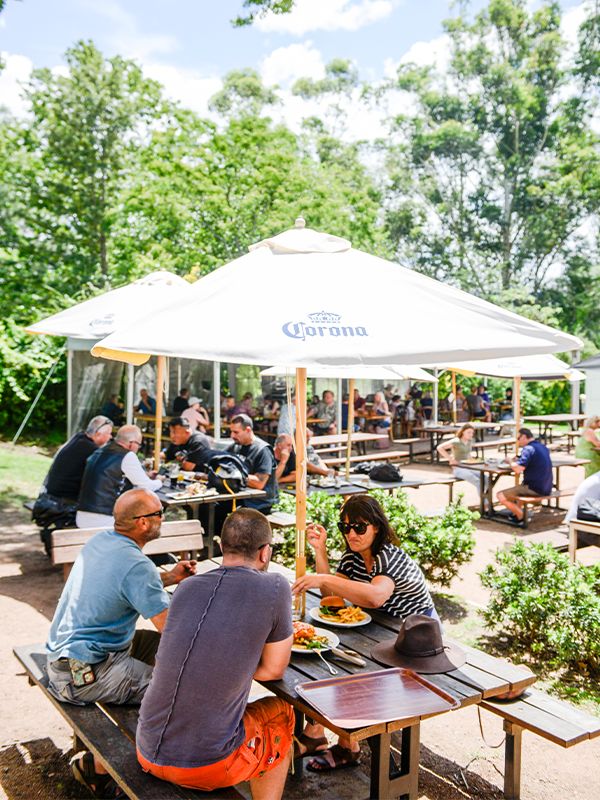 Friendly Inn beer garden, Kangaroo Valley