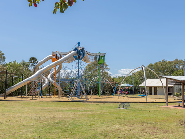 a kids' playground at the Hervey Bay Botanic Gardens