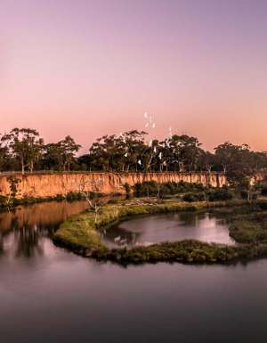 K Road Cliffs and Werribee River