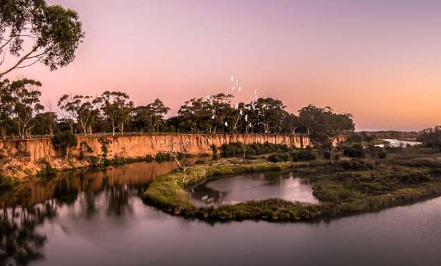 K Road Cliffs and Werribee River