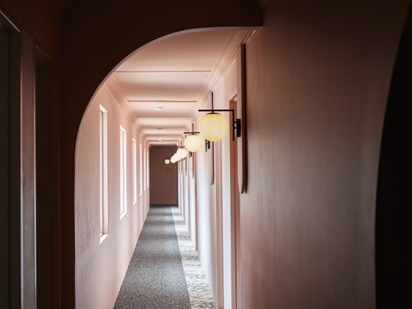 Hallways inside Kyah Boutique Hotel, Blackheath