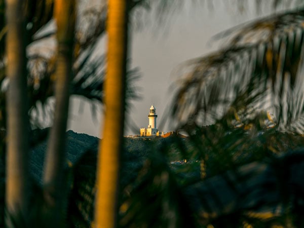 Cape Byron Lighthouse at dusk