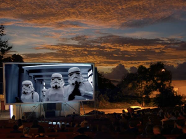 Film screening at The Christmas Island Outdoor Cinema