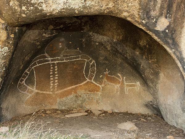 Indigenous Art, Bunjil, Grampians, VIC, Australia