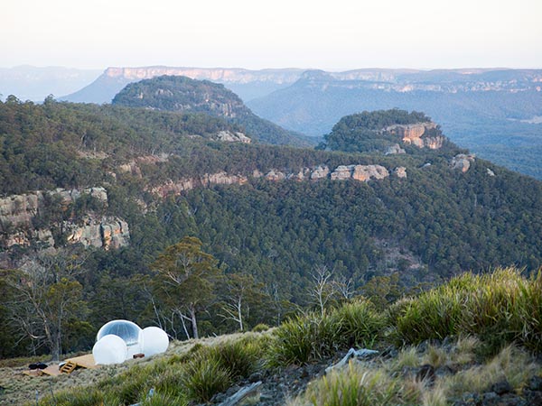 Bubble tent bubbletent Blue Mountains Capertee Valley 