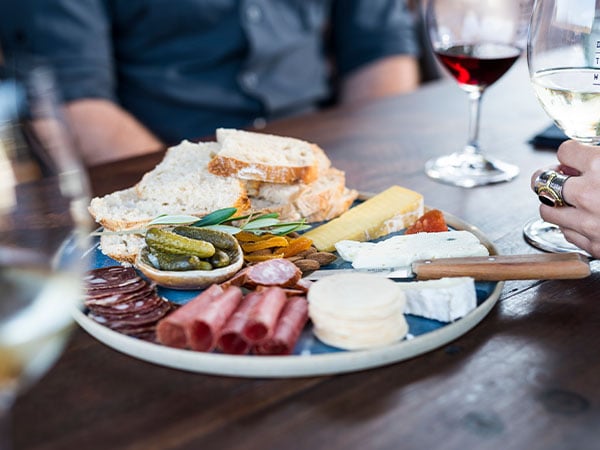 Platter from Dirty Three Wines, Gippsland, Australia