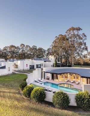 an aerial view of Tower Lodge, Hunter Valley