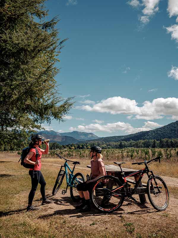 Biking at the Great Valley Trail, VIC, Australia