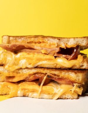 A grilled cheese sanga at Melt Brothers