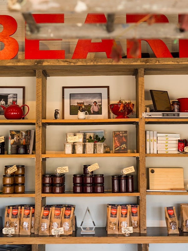 Interiors of RedBeard Bakery, Trentham, Australia