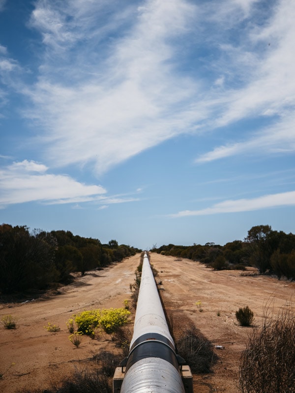 The pipe at Southern Cross Town, Southern Cross. (Image: Tourism Western Australia)