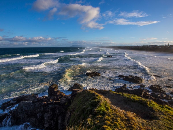 Scenic views across the Port Macquarie coastline at Town Beach. (Image: Destination NSW)