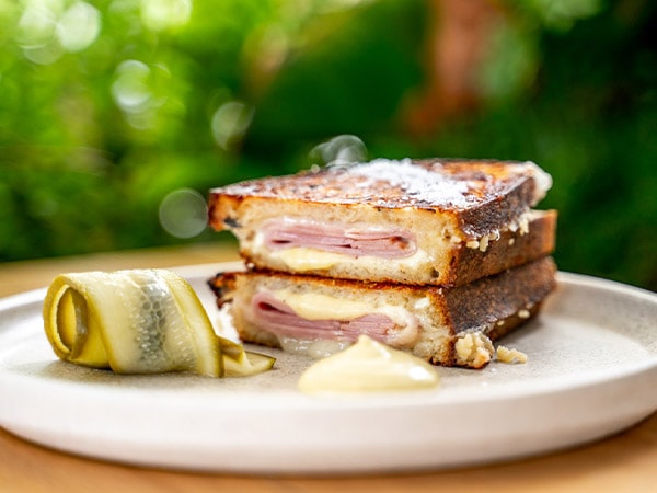 ham and gruyere toasties, Two Blocks Cafe, QLD, Australia