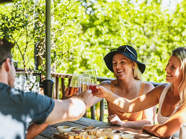 4pm drinks with friends, Wine Tree Cidery, Dwellingup, WA, Australia