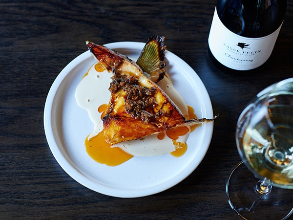 Lunch menu at Vasse Felix, Margaret River, WA, Australia