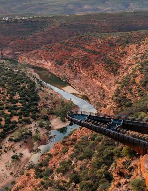 Aerial view of the Kalbarri Skywalk Kalbarri National Park