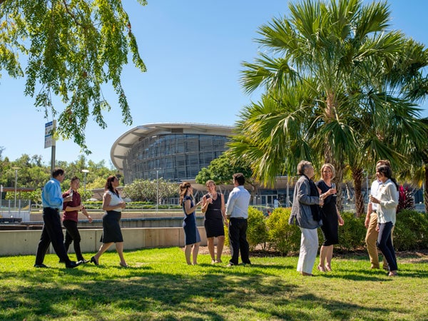 visitors at the Darwin Convention Centre during the annual DAAF