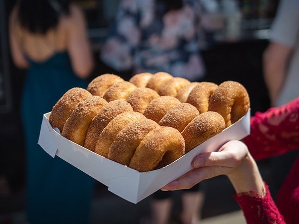 Box of doughnuts from The Famous Berry Donut Van, NSW, Australia