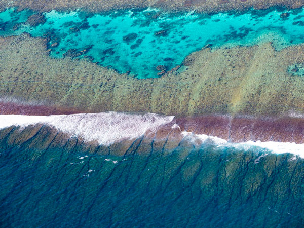 Aerial View of The Ningaloo Reef, Exmouth. (Image: Tourism Western Australia)