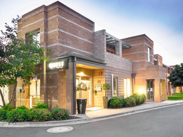 a well-lit property exterior at Quest Wagga Wagga