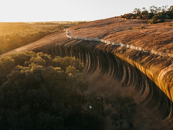 Aussie Icon, Wave Rock Hyden, part of the AAT Kings experience in Western Australia