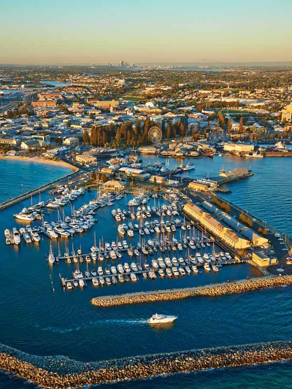 Aerial shot of Fremantle