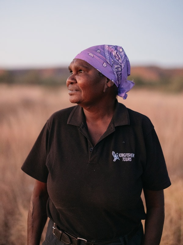 Bec Sampi of Kingfisher Tours in Purnululu National Park, Indigenous Tours in WA