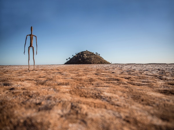Antony Gormley’s sculptures at Lake Ballard, Western Australia