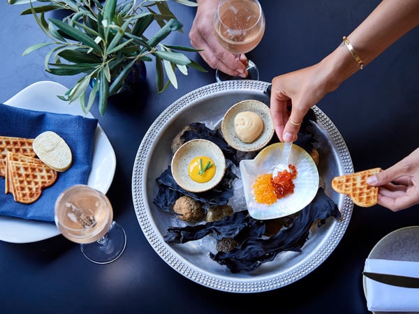 Flat lay of food from Frui Momento, Western Australia