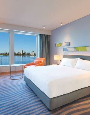 River view Bedroom, Double Tree Waterfront Hotel, Western Australia