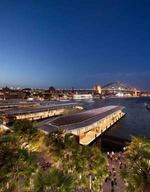 High shot of the proposed new Circular Quay Renewal wharves. (Image: NSW Government)