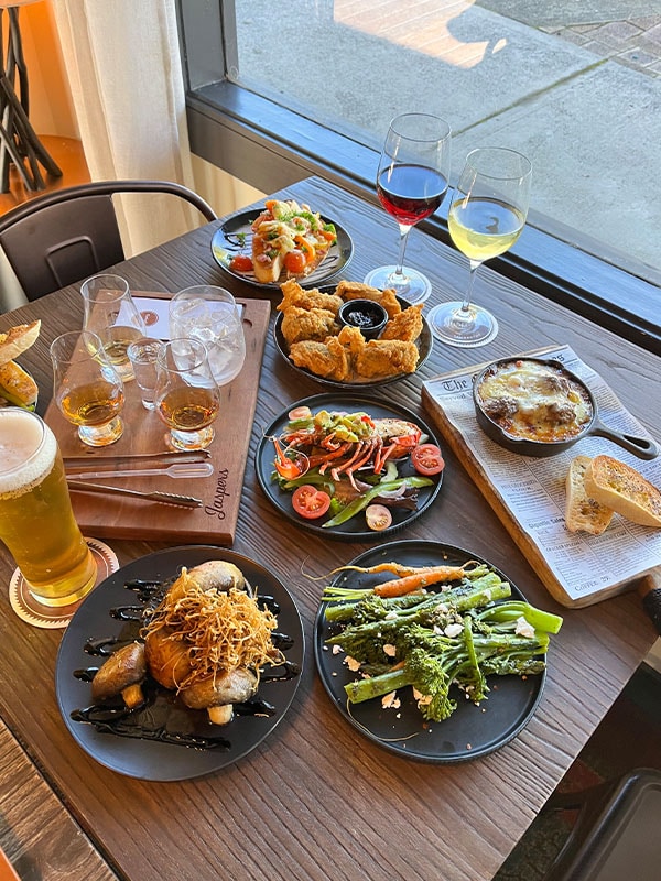 Small plates at Jaspers Pemberton, Southern Forests, WA