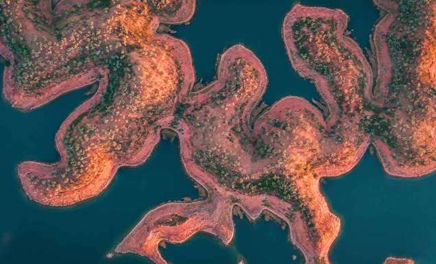 Aeriat shot of East Kimberley, WA