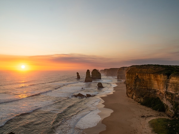 The Twelve Apostles at sunset (Image: Visit Victoria)