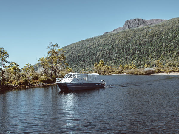a scenic cruise on Lake St Clair
