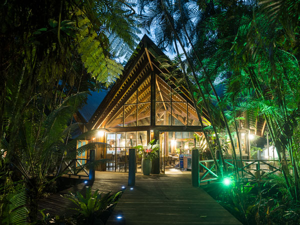 an off-grid cabin at Ferntree Rainforest Lodge, Daintree