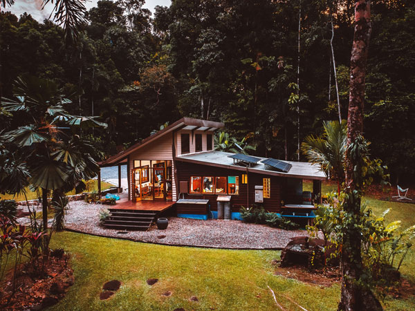 the exterior of Stonewood Retreat, Daintree