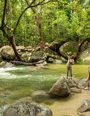 a couple on a Mossman Gorge Cultural Centre’s Ngadiku Dreamtime Walk