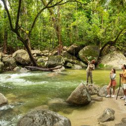 a couple on a Mossman Gorge Cultural Centre’s Ngadiku Dreamtime Walk