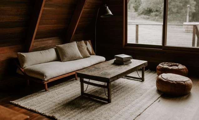 Inside the Aframe Kangaroo Valley