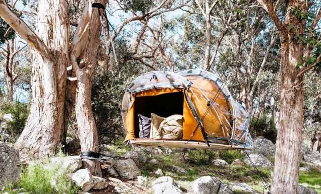 Ann Bugg Suspended Tiny Bubble Tent
