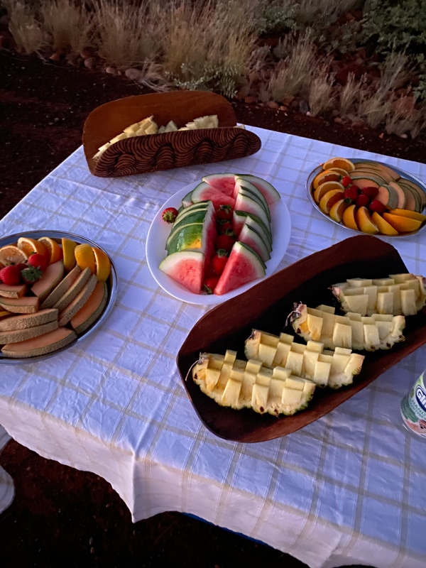 Breakfast at Uluru for sunrise with SEIT Outback Australia