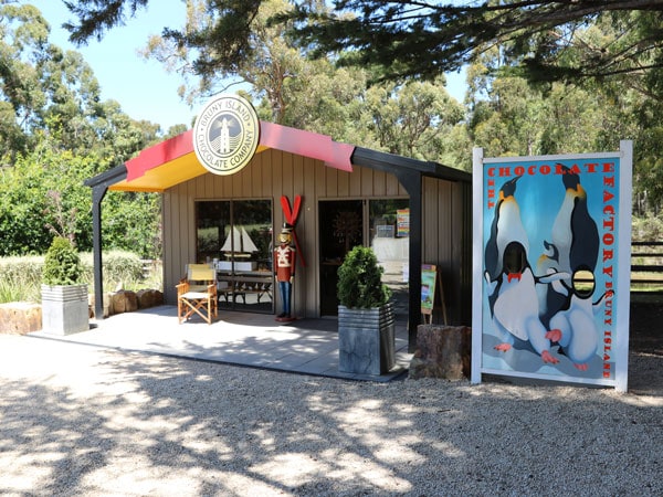 the Bruny Island Chocolate in Hobart