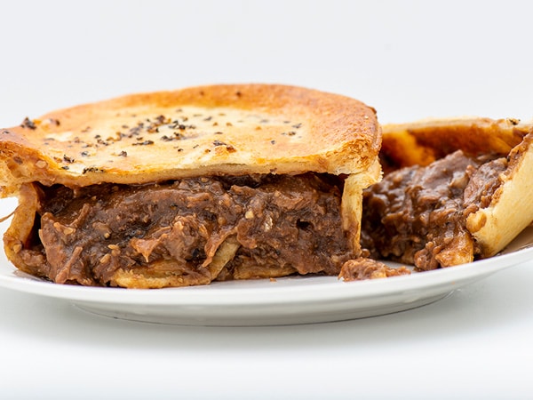 A chunky pepper pie at Chaffey's.