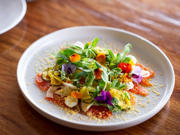 food on the plate at Cupitt's Estate, Ulladulla