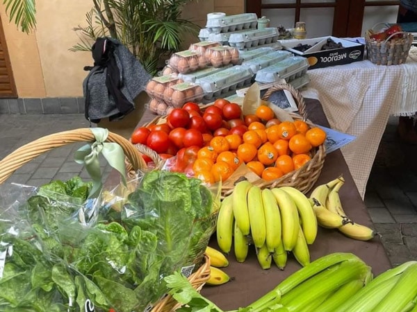 fruits and vegetables displayed at Galleria Ettalong Beach